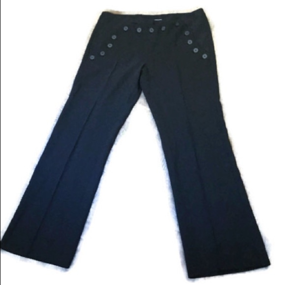 Black High waisted sailor pants 1940s style